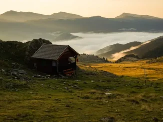 Finca en una área rústica.