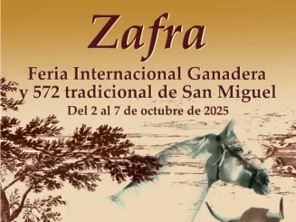 Cartel anunciador de la Feria de Zafra 2025, que se celebra del 2 al 7 de octubre.