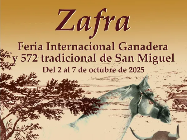 Cartel anunciador de la Feria de Zafra 2025, que se celebra del 2 al 7 de octubre.